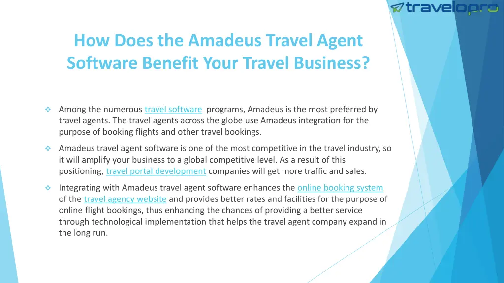 how does the amadeus travel agent software