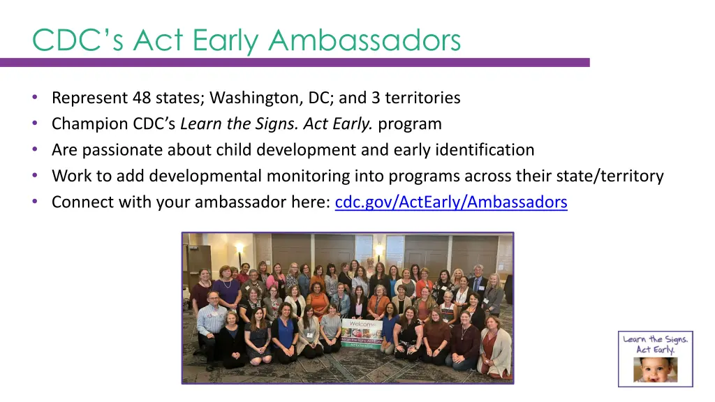 cdc s act early ambassadors