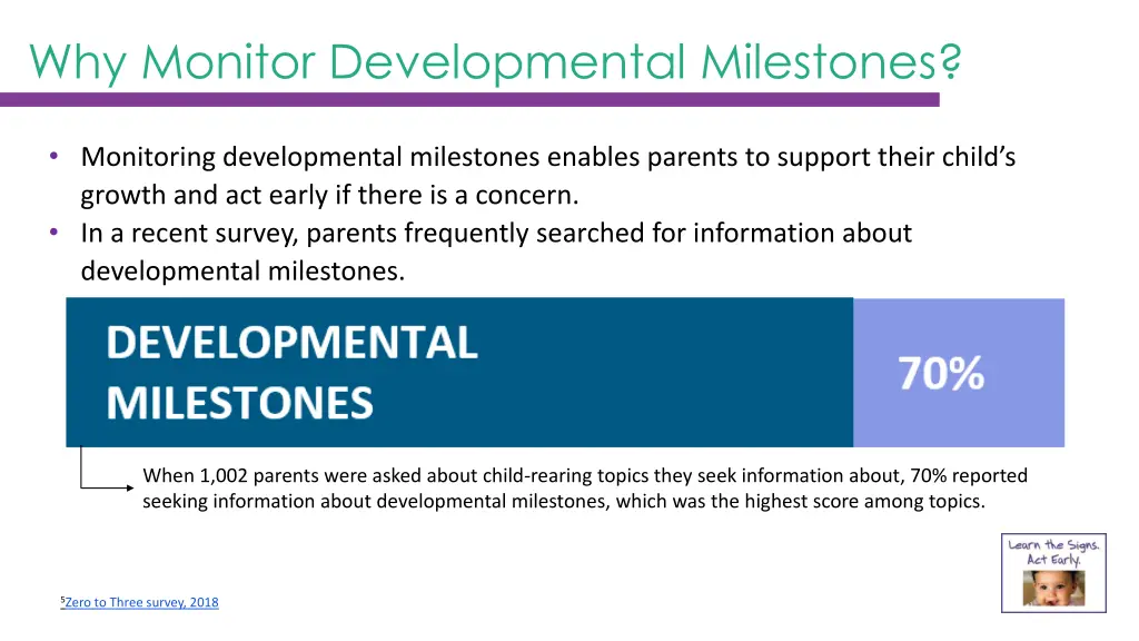 why monitor developmental milestones