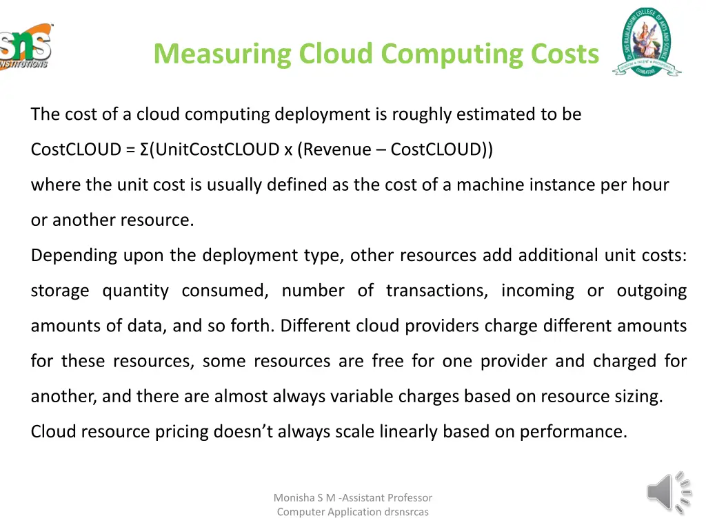 measuring cloud computing costs