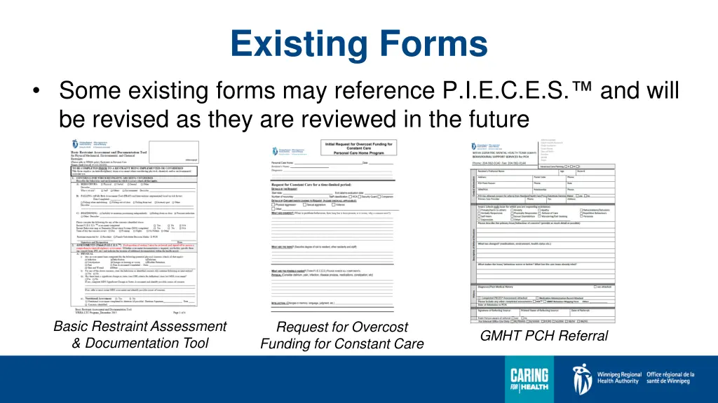 existing forms