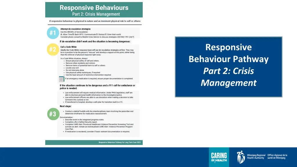 responsive behaviour pathway part 2 crisis