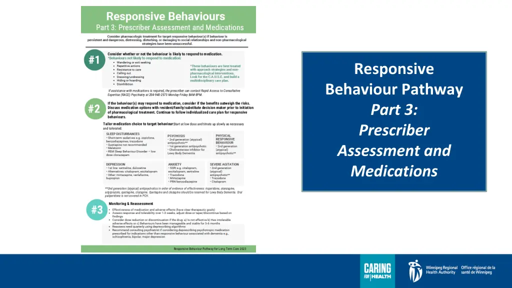 responsive behaviour pathway part 3 prescriber