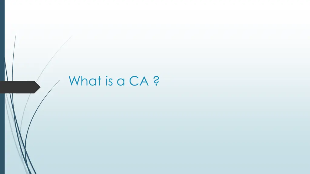 what is a ca