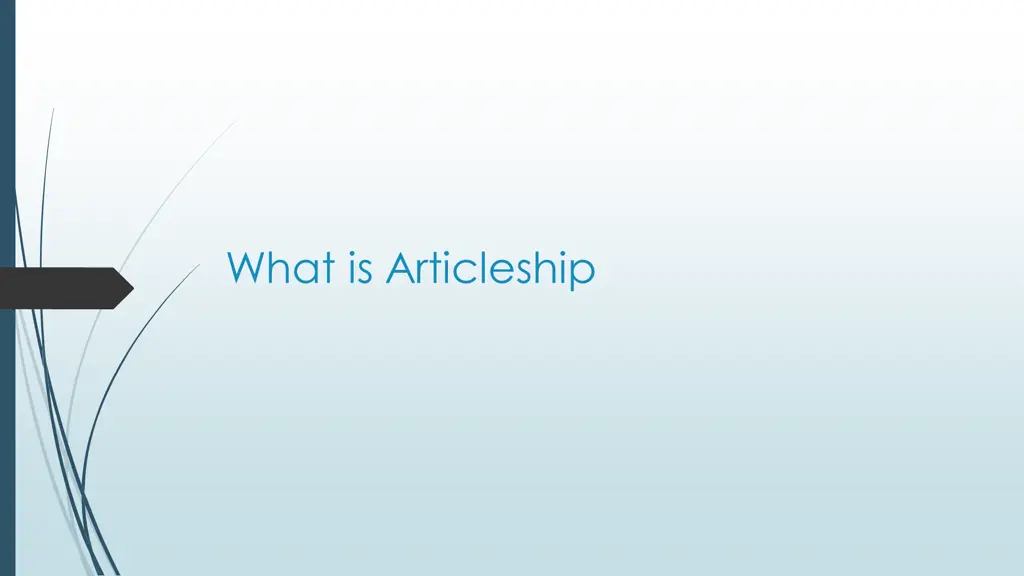 what is articleship