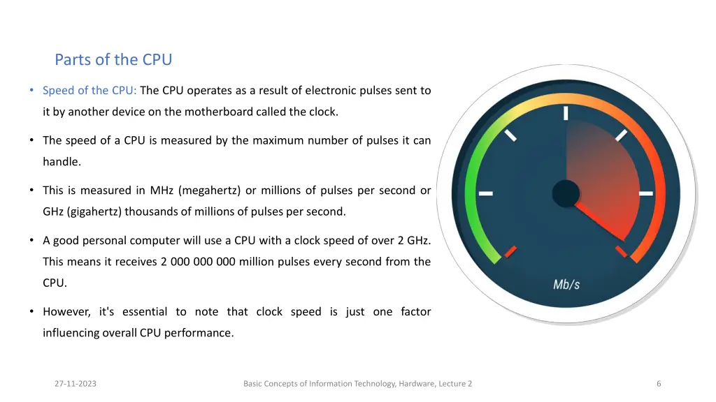 parts of the cpu 1