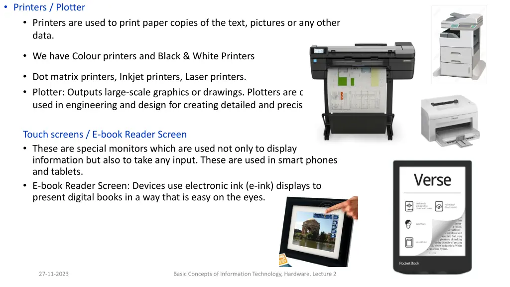 printers plotter printers are used to print paper