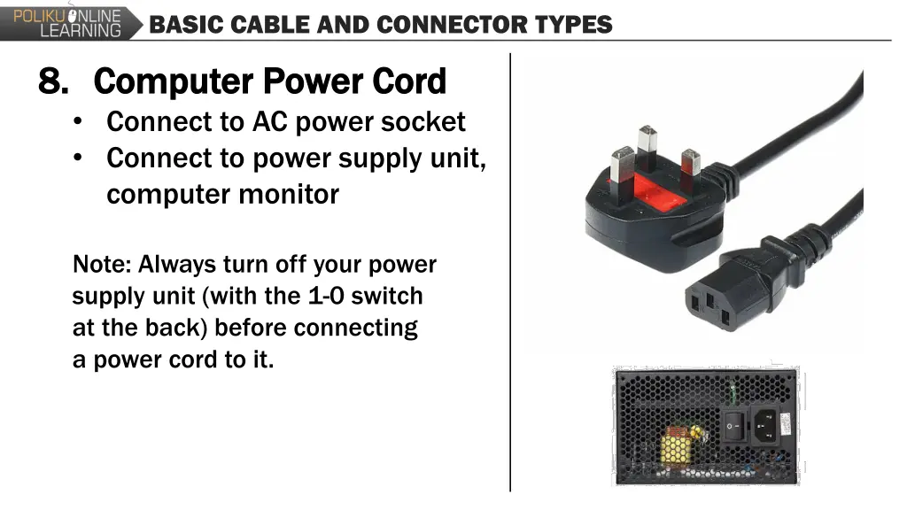 basic cable and connector types 11