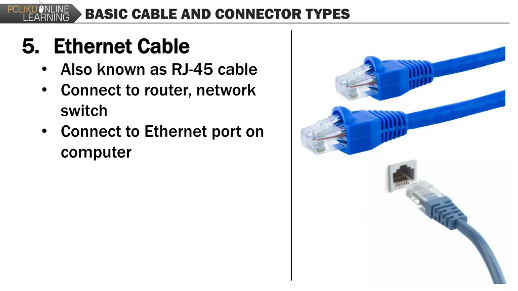 basic cable and connector types 4