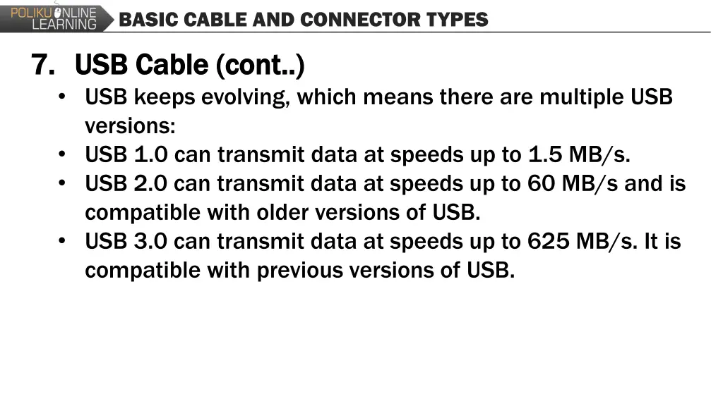 basic cable and connector types 7