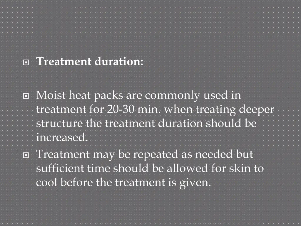 treatment duration