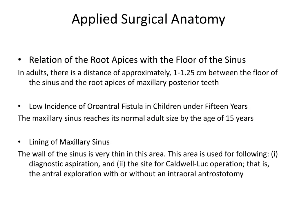 applied surgical anatomy