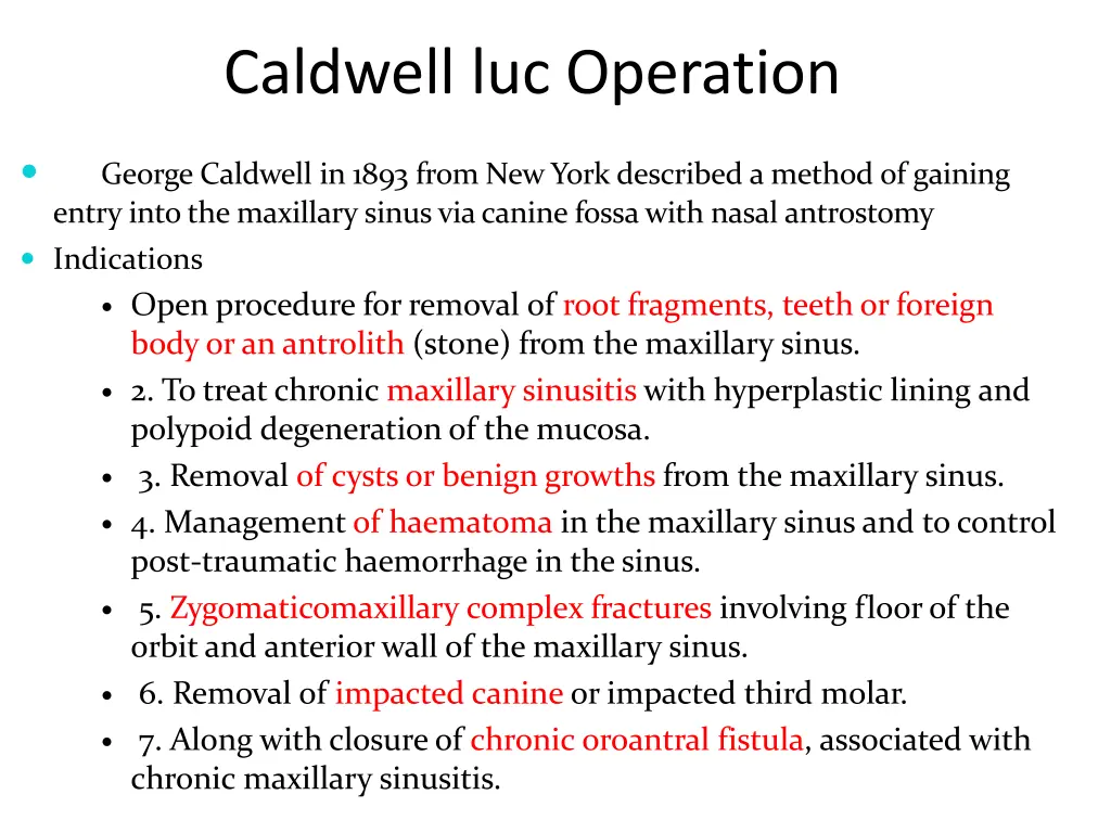 caldwell luc operation