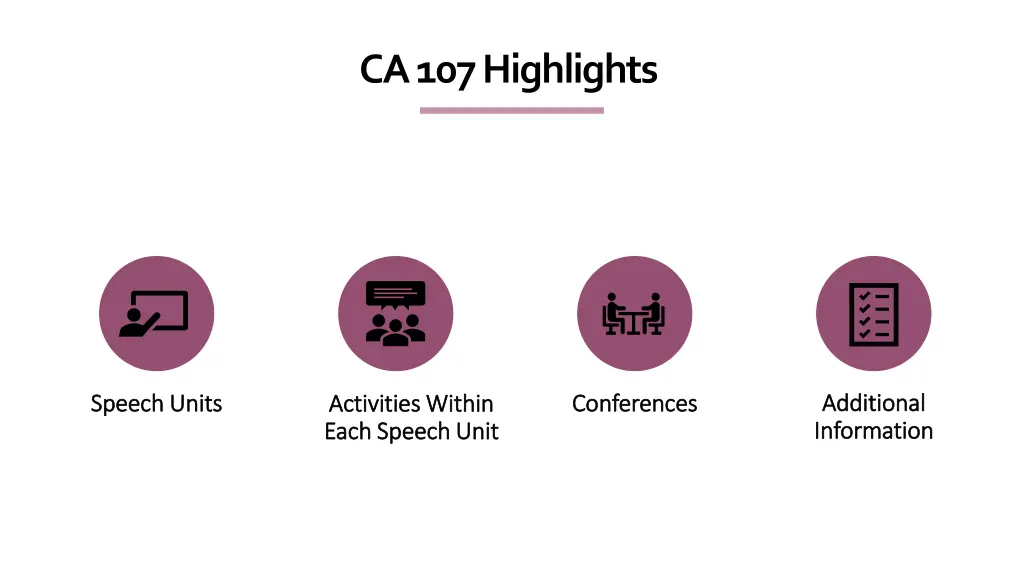 ca 107 highlights