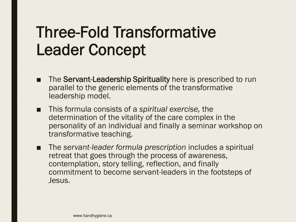 three three fold transformative fold