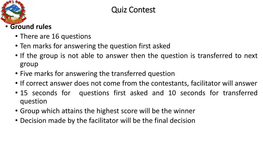 quiz contest quiz contest 1