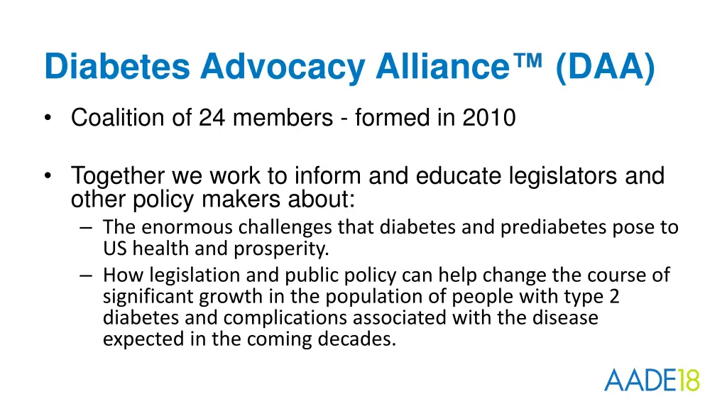 diabetes advocacy alliance