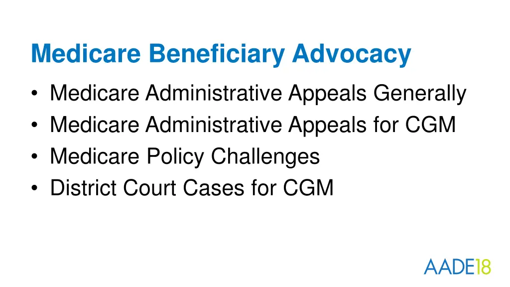 medicare beneficiary advocacy