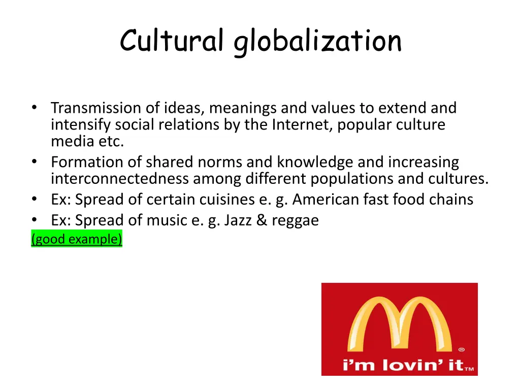 cultural globalization