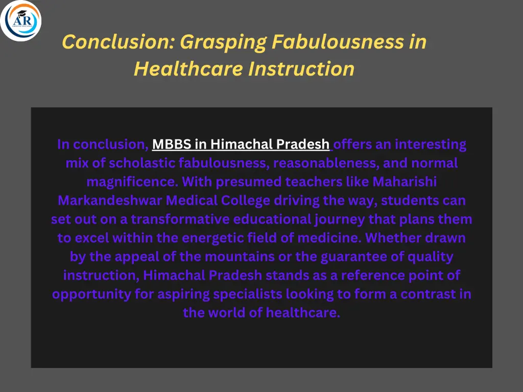 conclusion grasping fabulousness in healthcare