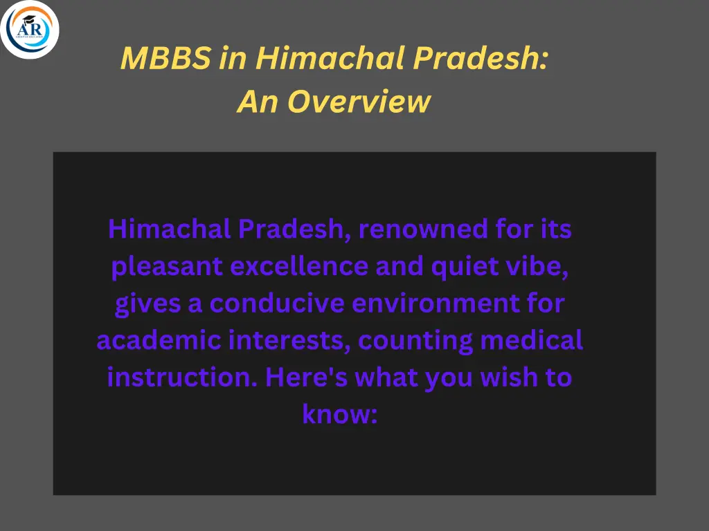 mbbs in himachal pradesh an overview