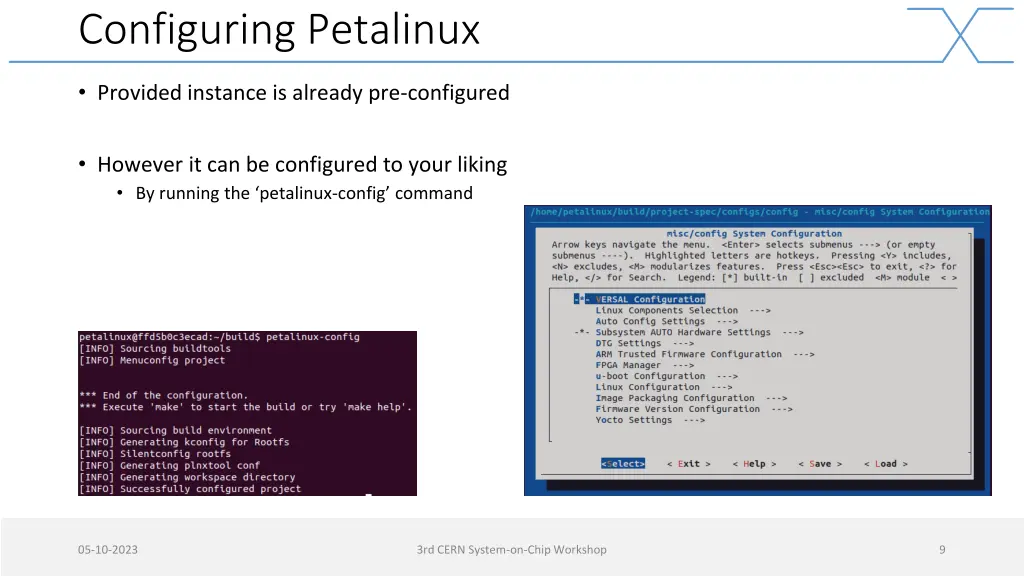 configuring petalinux