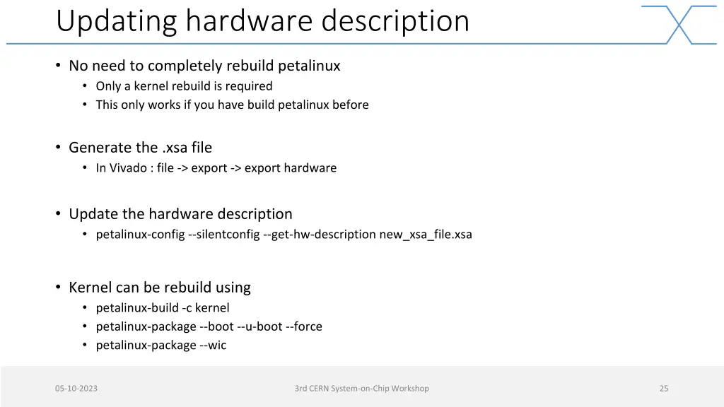 updating hardware description