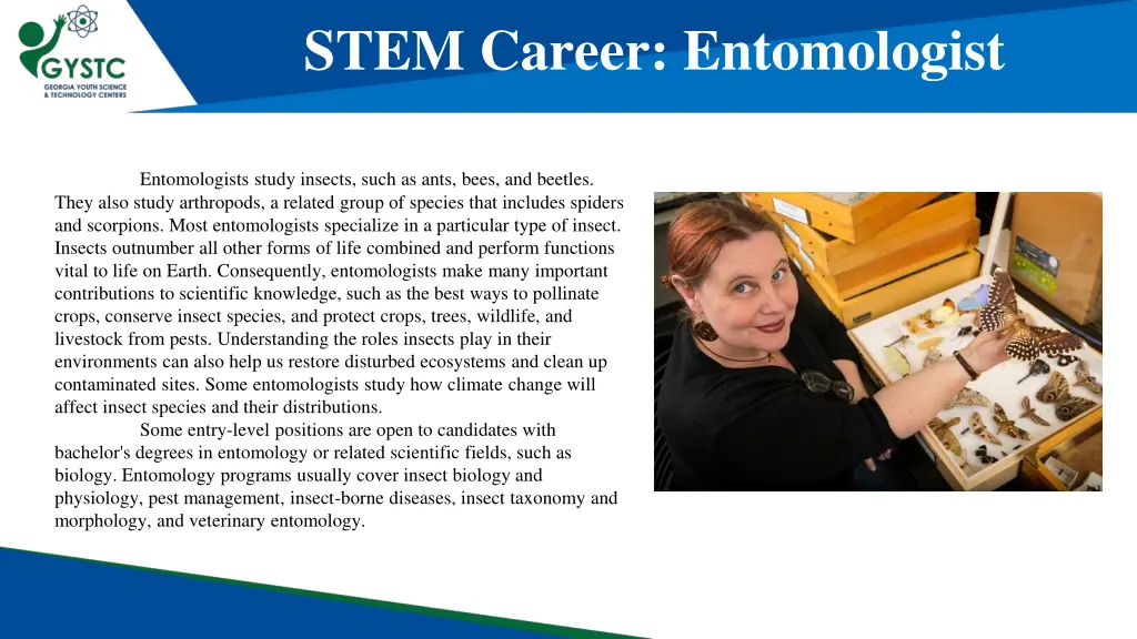 stem career entomologist