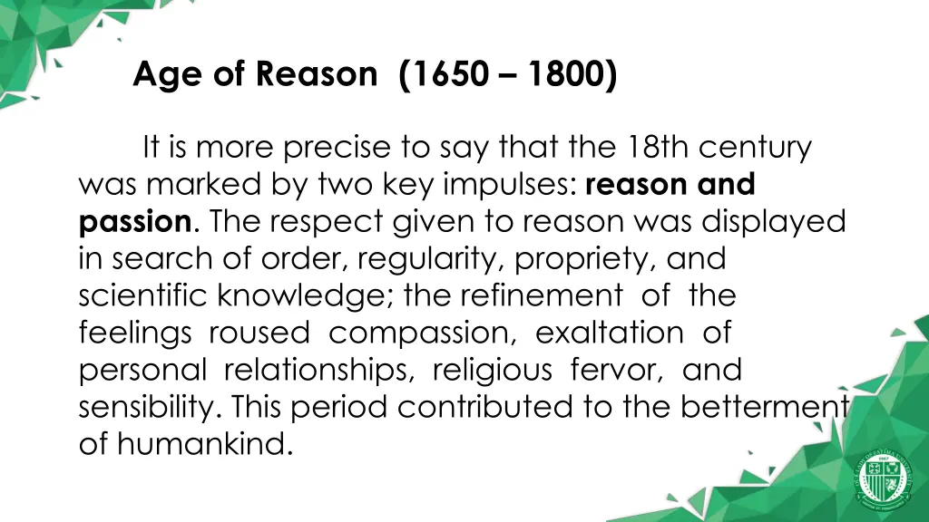 age of reason 1650 1800 3