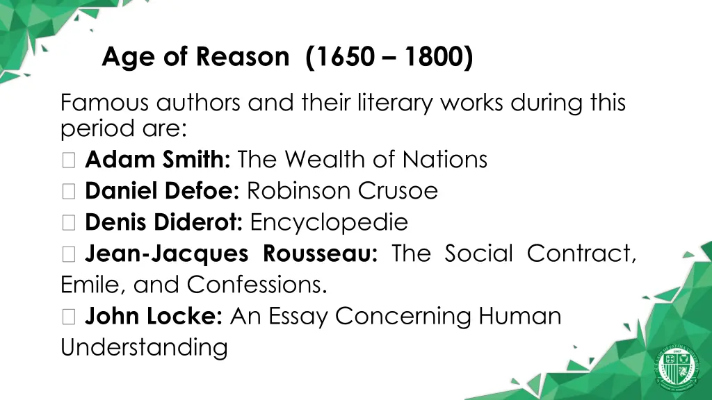 age of reason 1650 1800 4