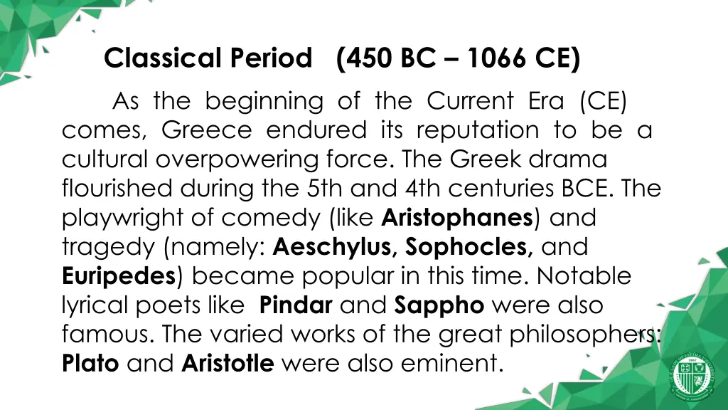 classical period 450 bc 1066 ce