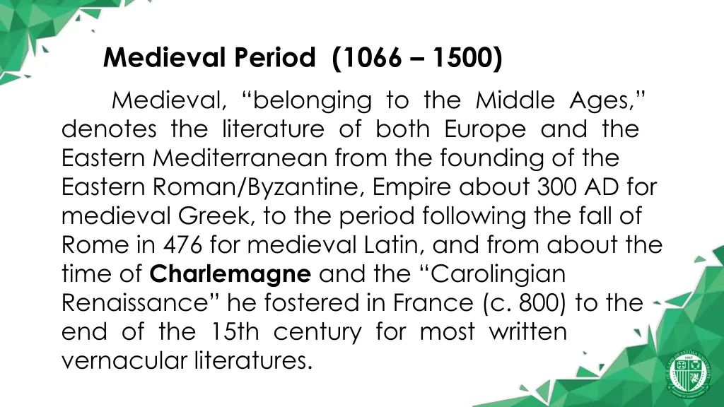 medieval period 1066 1500