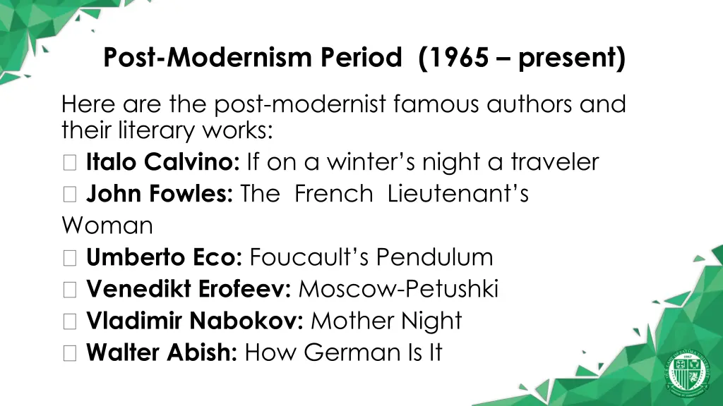 post modernism period 1965 present 3