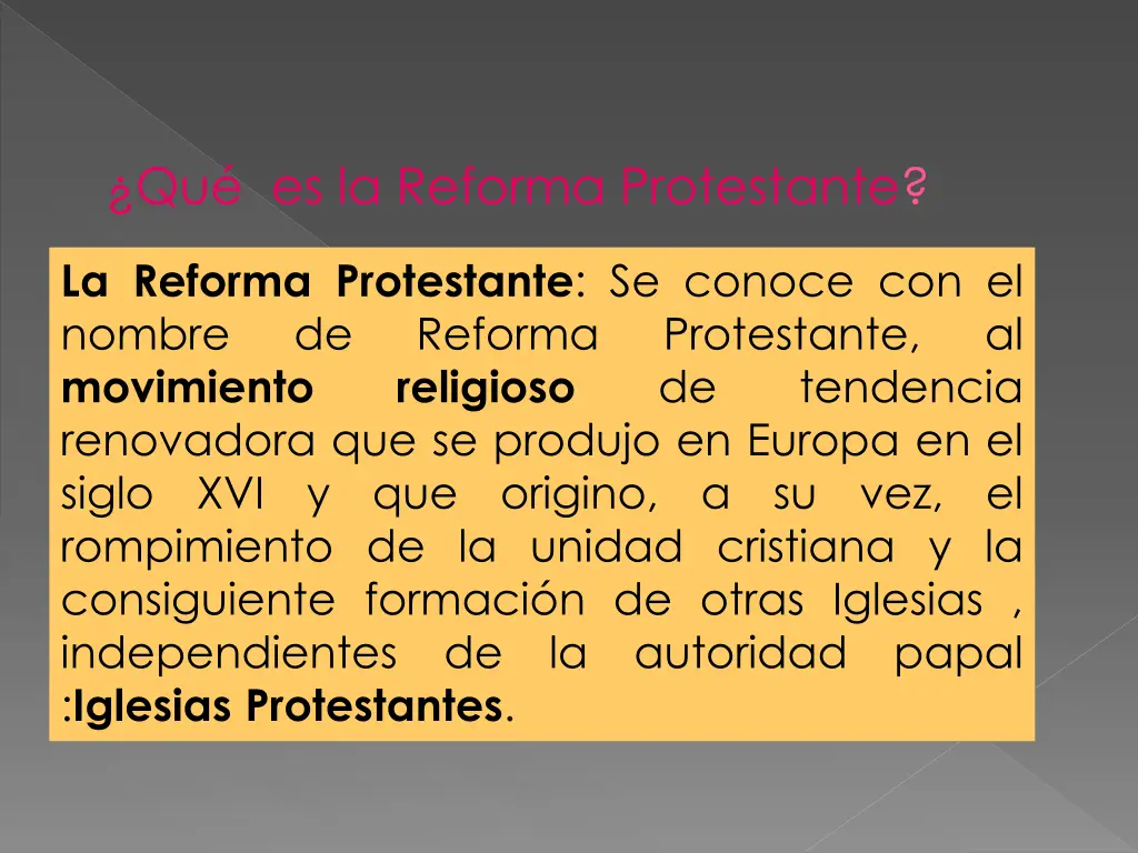 qu es la reforma protestante