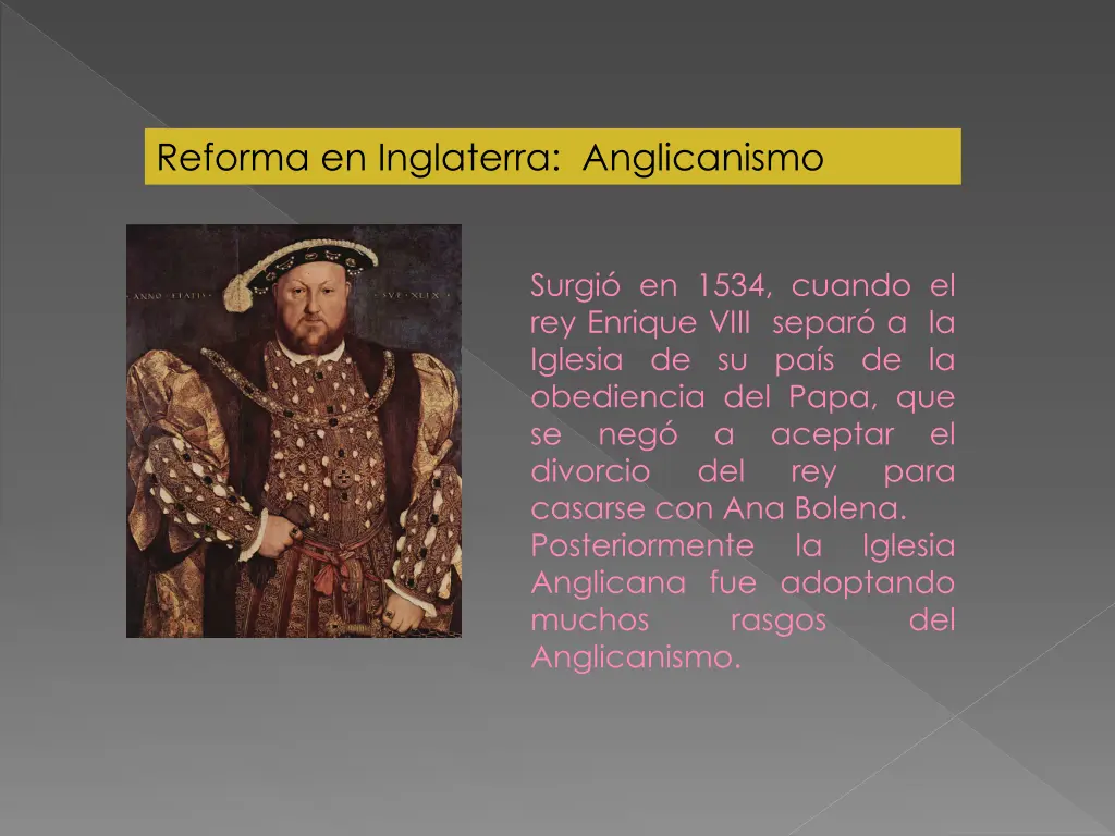 reforma en inglaterra anglicanismo