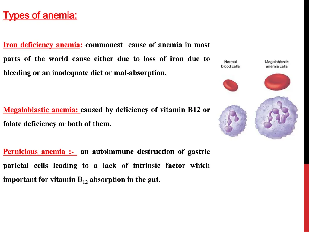 types of anemia types of anemia