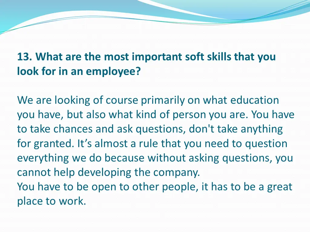 13 what are the most important soft skills that