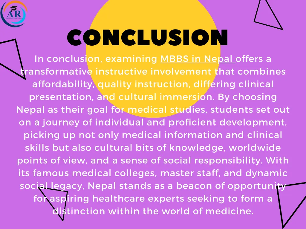 conclusion in conclusion examining mbbs in nepal