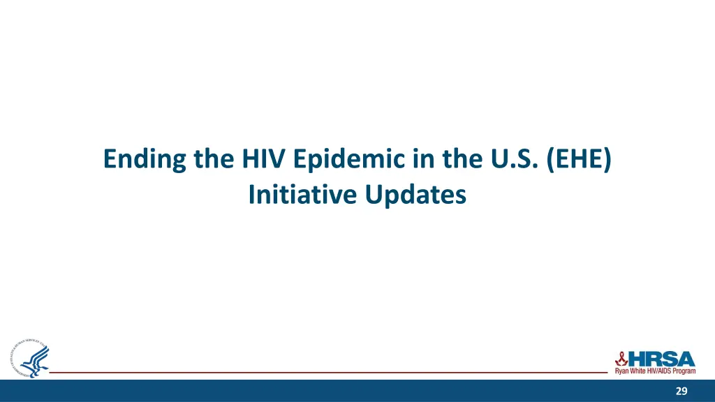 ending the hiv epidemic in the u s ehe initiative