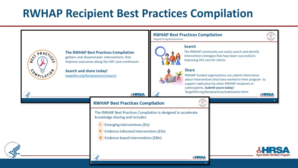 rwhap recipient best practices compilation