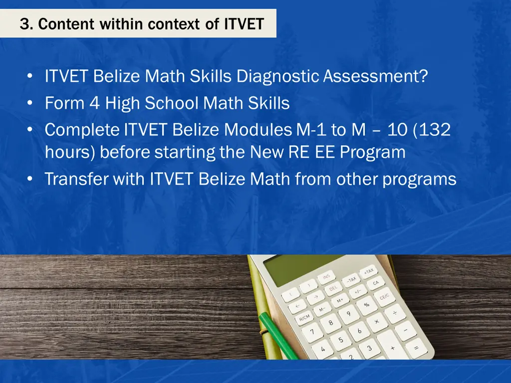 3 content within context of itvet