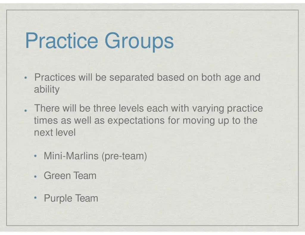 practice groups