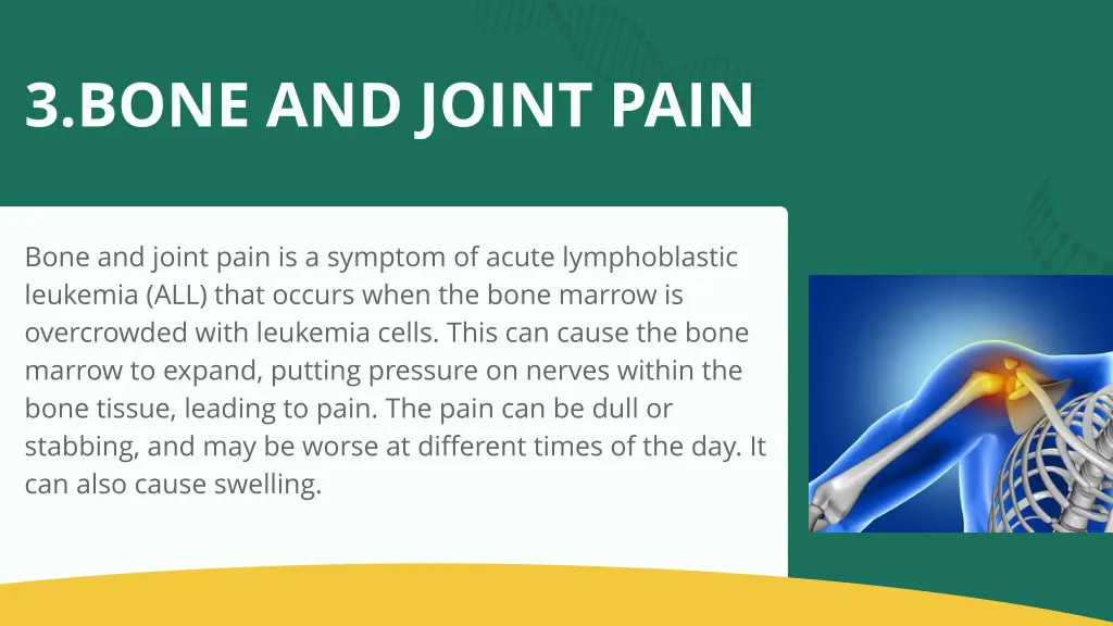 3 bone and joint pain