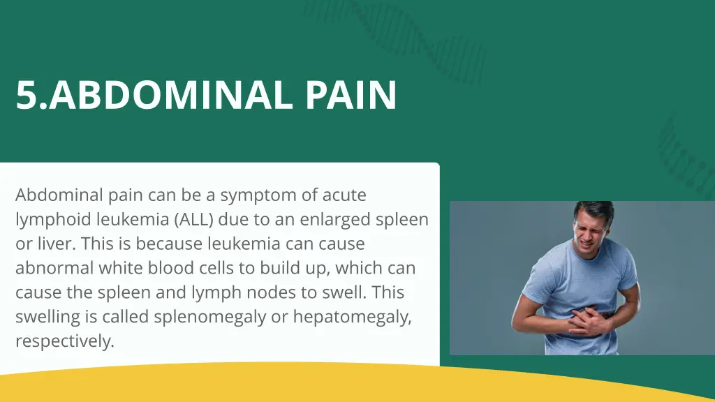 5 abdominal pain