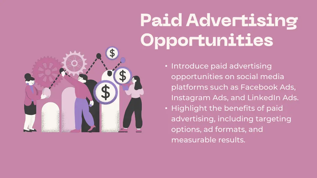 introduce paid advertising opportunities