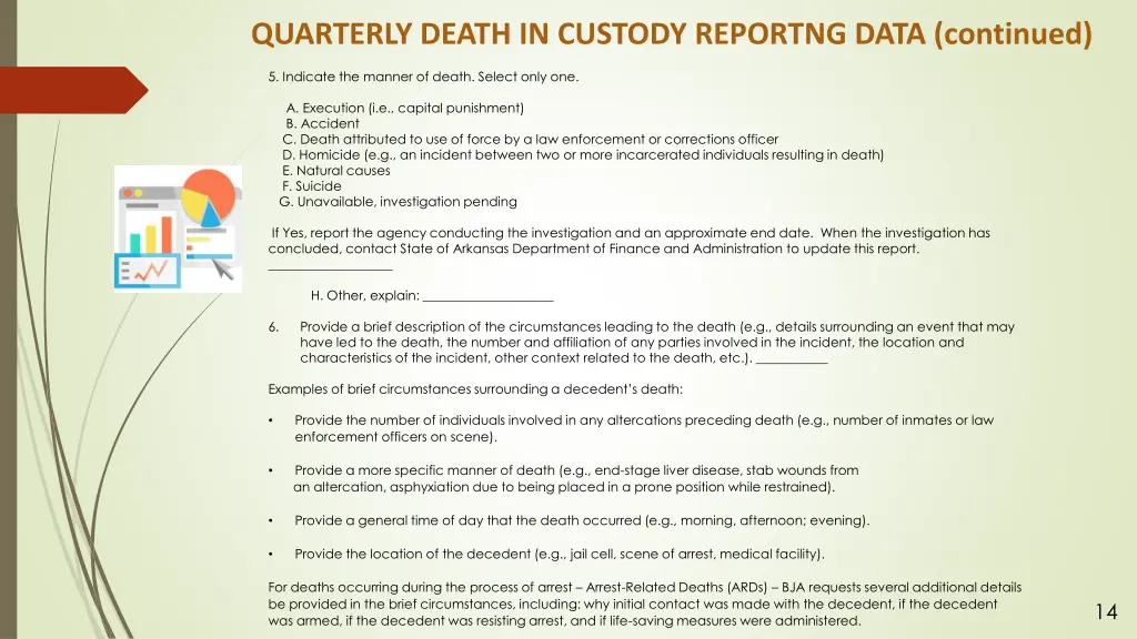 quarterly death in custody reportng data continued 1