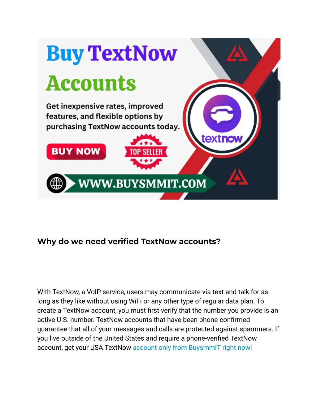 why do we need verified textnow accounts