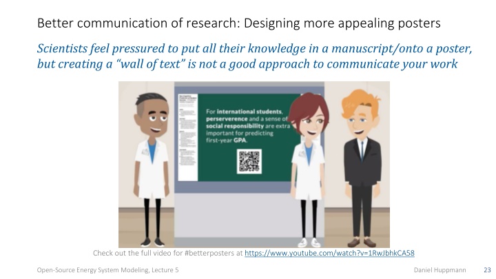 better communication of research designing more