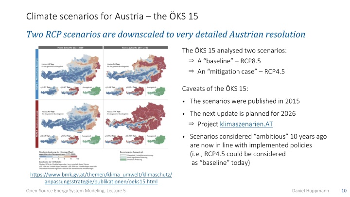 climate scenarios for austria the ks 15
