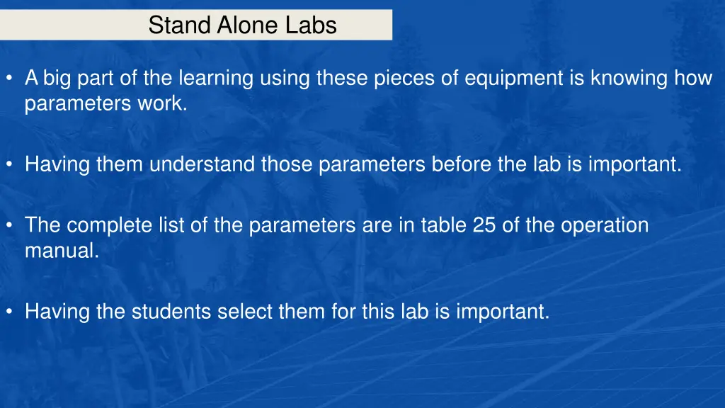 stand alone labs 11